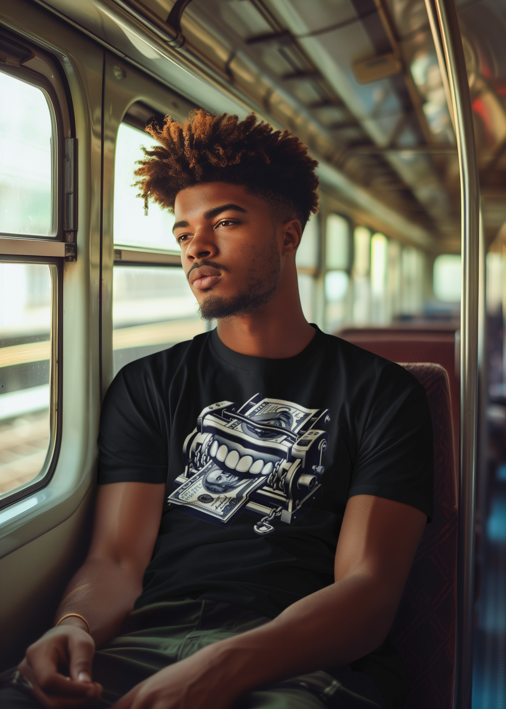 "Mouth And Chains, Money Printer" Unisex Color Graphic Tee | by AmericaShirt™
