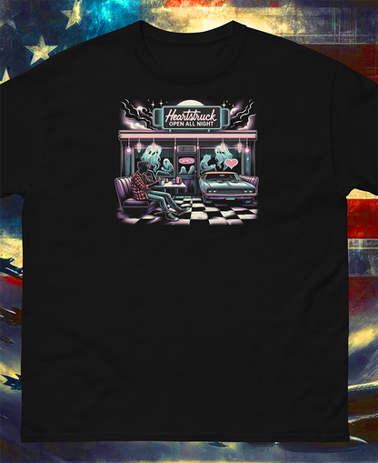 "Heartstruck Diner - A Taste of Americana" Unisex Full Color Graphic Tee | by AmericaShirt™