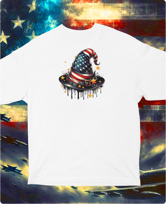 "American Wizard Hat" Unisex Full Color Graphic Tee | by AmericaShirt™