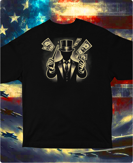 "Golden Money Magician" Unisex Full Color Graphic Tee | by AmericaShirt™