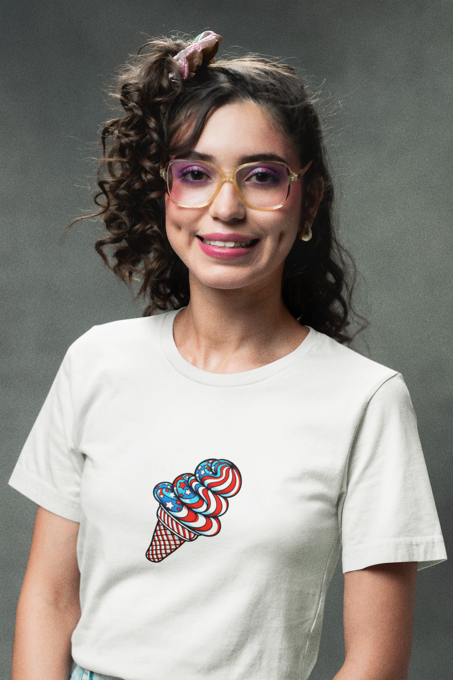 "American Soft Serve Ice Cream" Unisex Full Color Graphic Tee | by AmericaShirt™