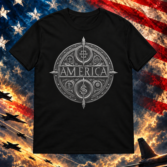 Eternal America T-shirt, Black — square image preview