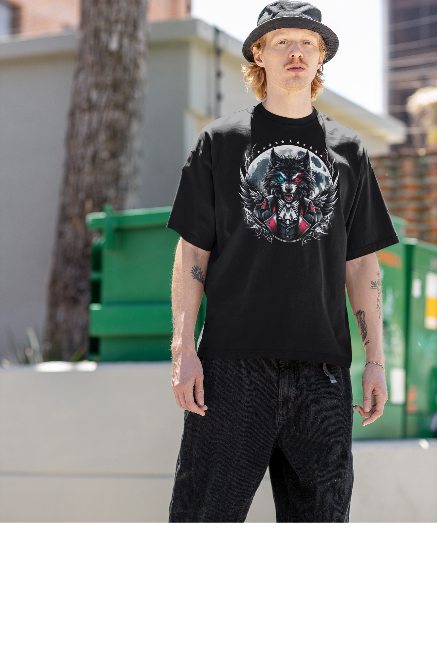 "Alpha Wolf of America" Unisex Full Color Graphic Tee | by AmericaShirt™