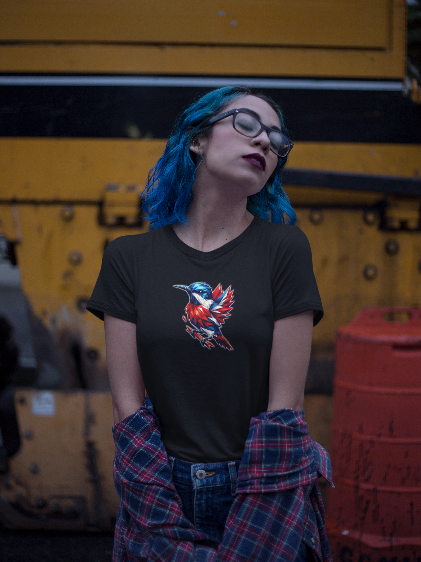 "Red White And Blue Bird" Unisex Full Color Graphic Tee | by AmericaShirt™