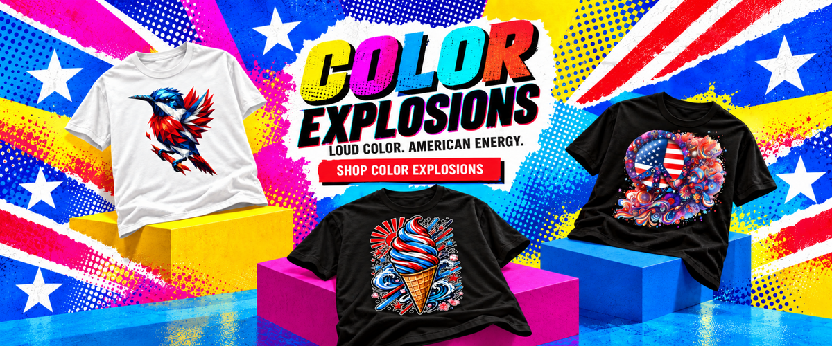 Color Explosions collection homepage banner
