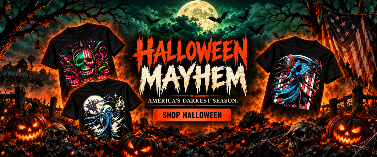 Halloween Mayhem collection homepage banner