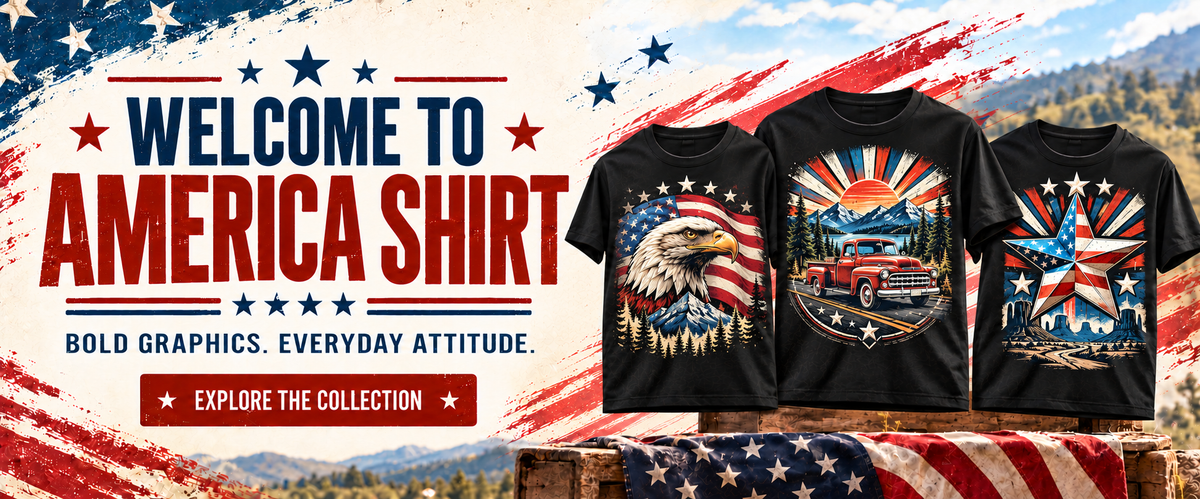 Welcome to America Shirt Americana collection banner