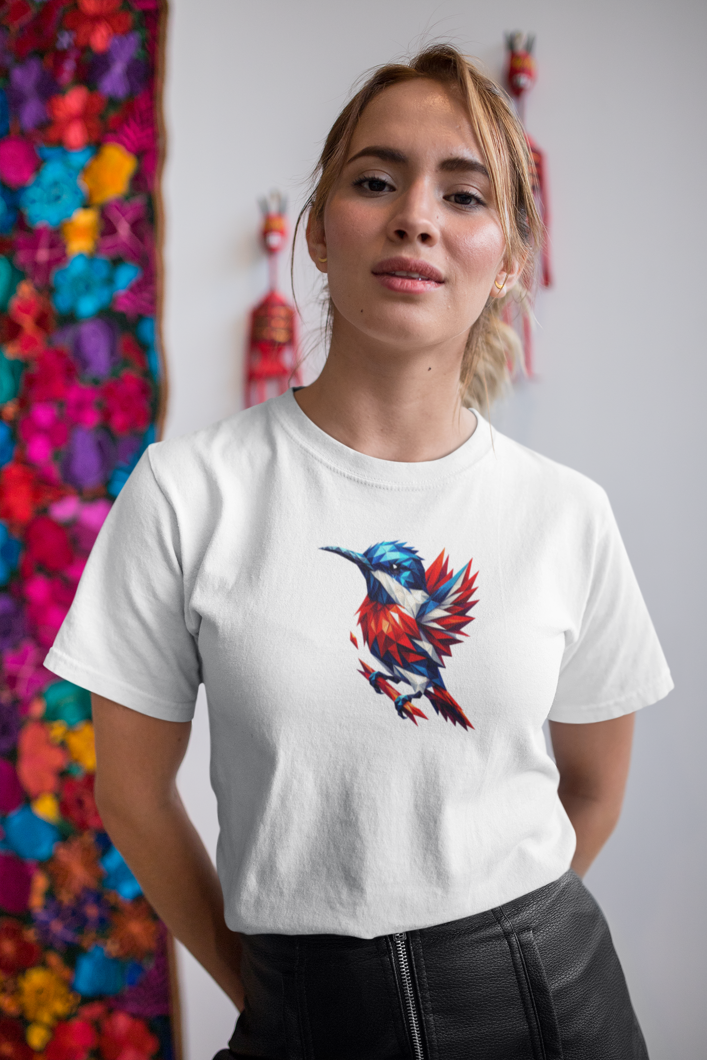 "Red White And Blue Bird" Unisex Full Color Graphic Tee | by AmericaShirt™