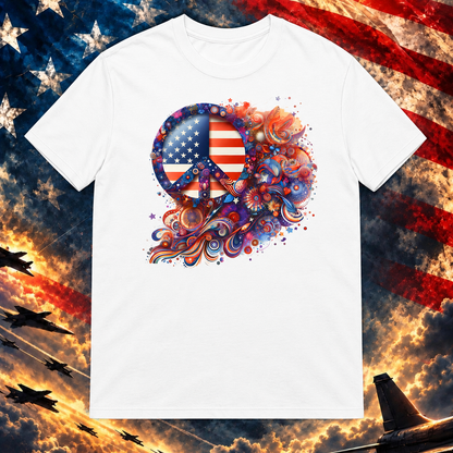 Peace In America T-shirt, White — square image preview