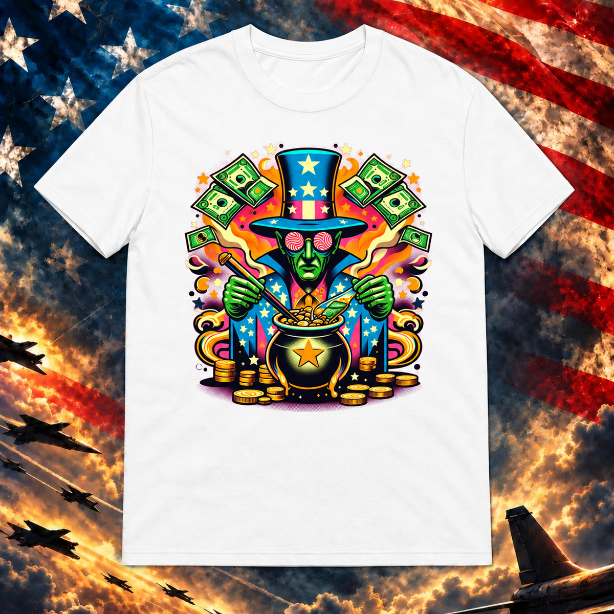 The Alchemist of Liberty T-shirt, White — square image preview